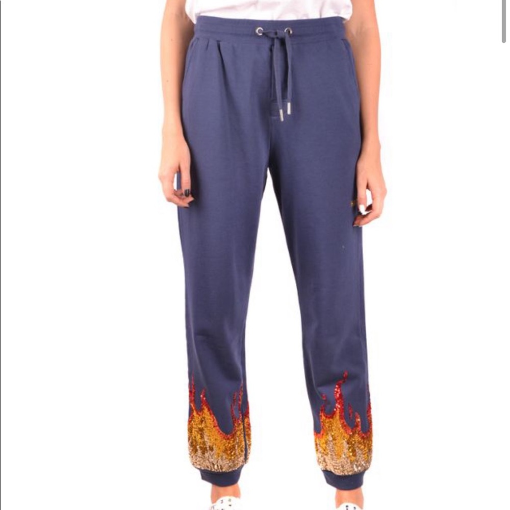 MAJOR SALE $KARSSEN   EXCLUSIVE SWEATPANTS WITH EMBELLISHED SEQUIN